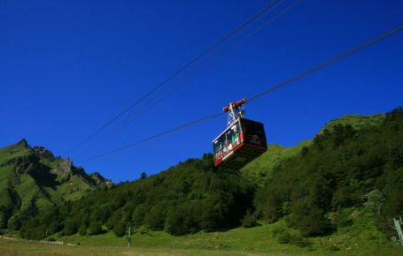 Le téléphérique à Sancy dans le Puy-de-Dôme